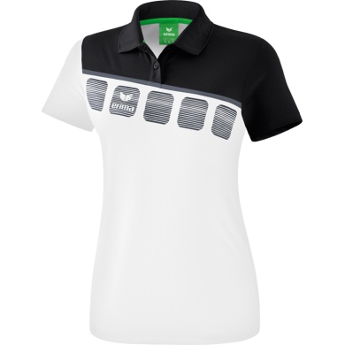 Erima Sport Polo 5C (100% Polyester) white/black Women